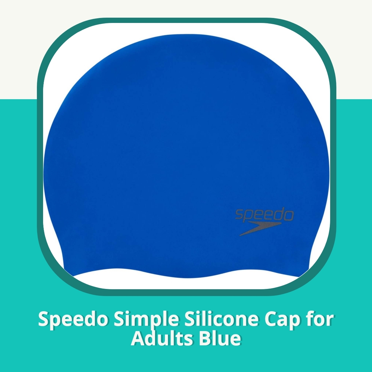 Recension Speedo Simple Silicone Cap for Adults Blue