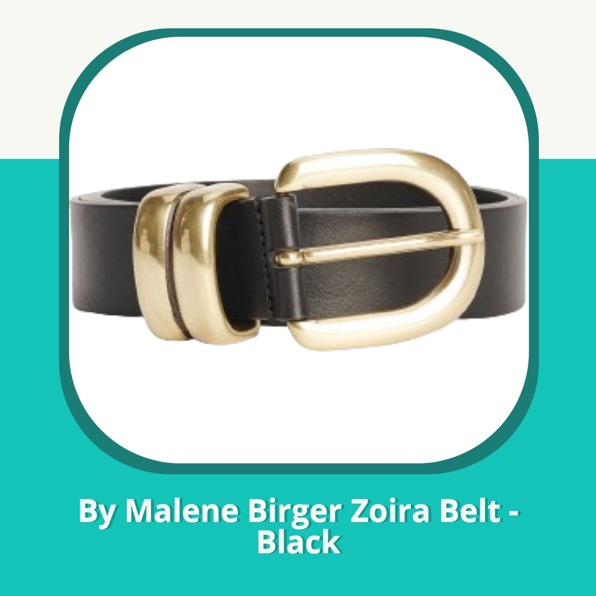 Anmeldelse af By Malene Birger Zoira Belt - Black