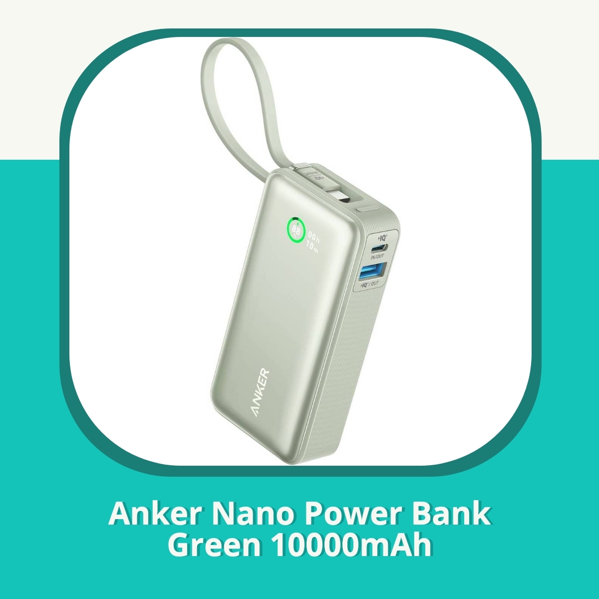 Anmeldelse af Anker Nano Power Bank Green 10000mAh