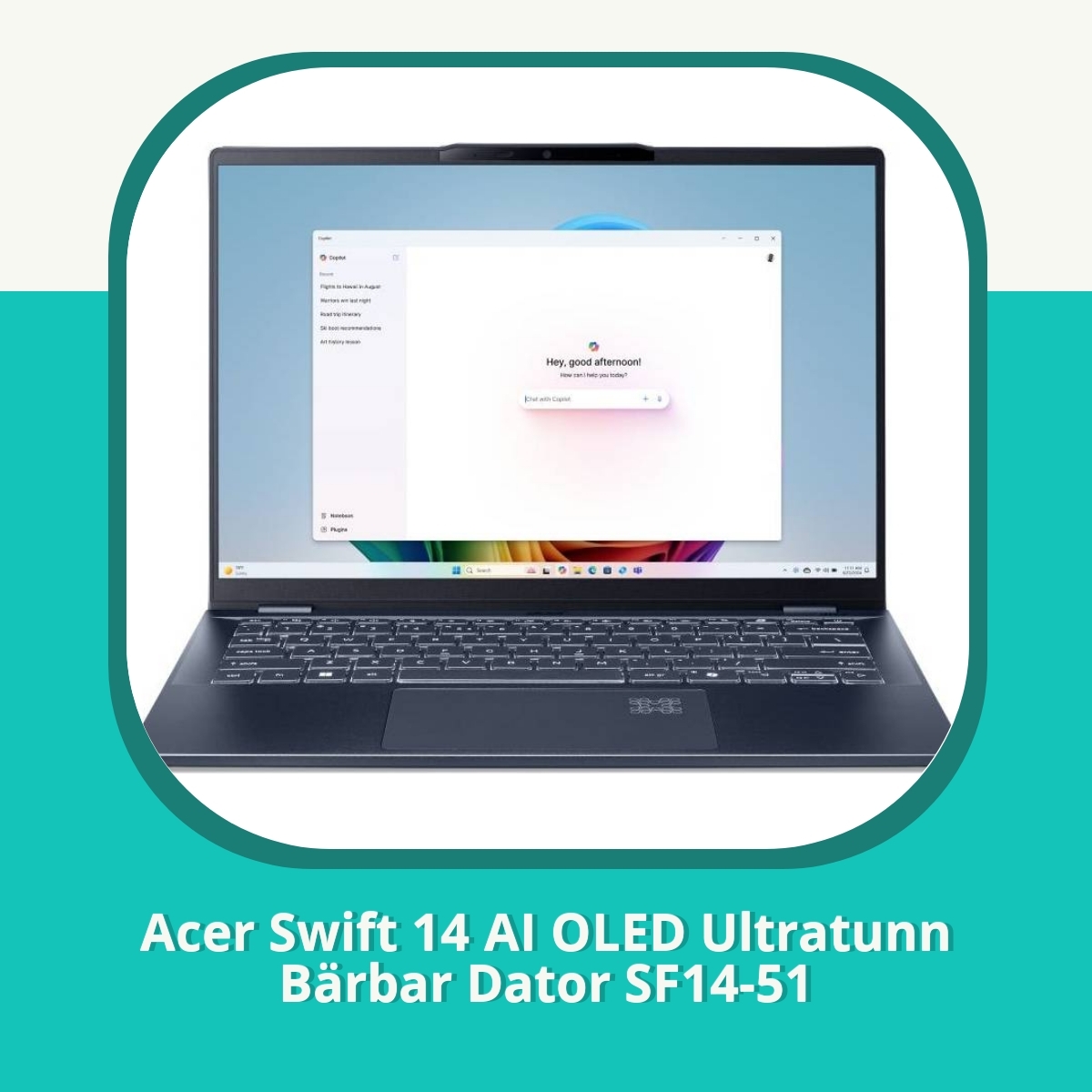 Anmeldelse af Acer Swift 14 AI OLED Ultratunn Bärbar Dator SF14-51