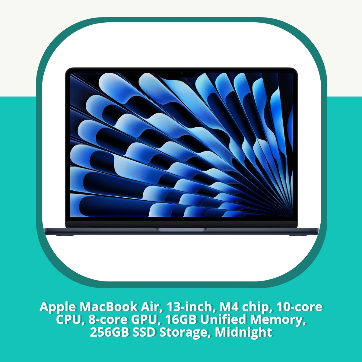 Anmeldelse af Apple MacBook Air, 13-inch, M4 chip, 10-core CPU, 8-core GPU, 16GB Unified Memory, 256GB SSD Storage, Midnight