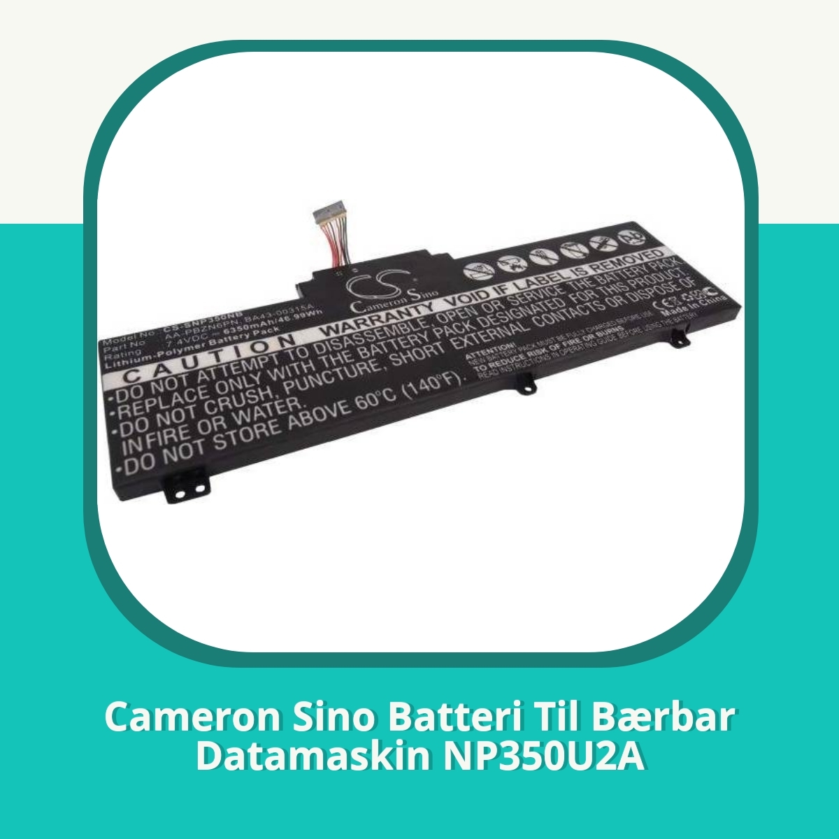 Anmeldelse af Cameron Sino Batteri Til Bærbar Datamaskin NP350U2A