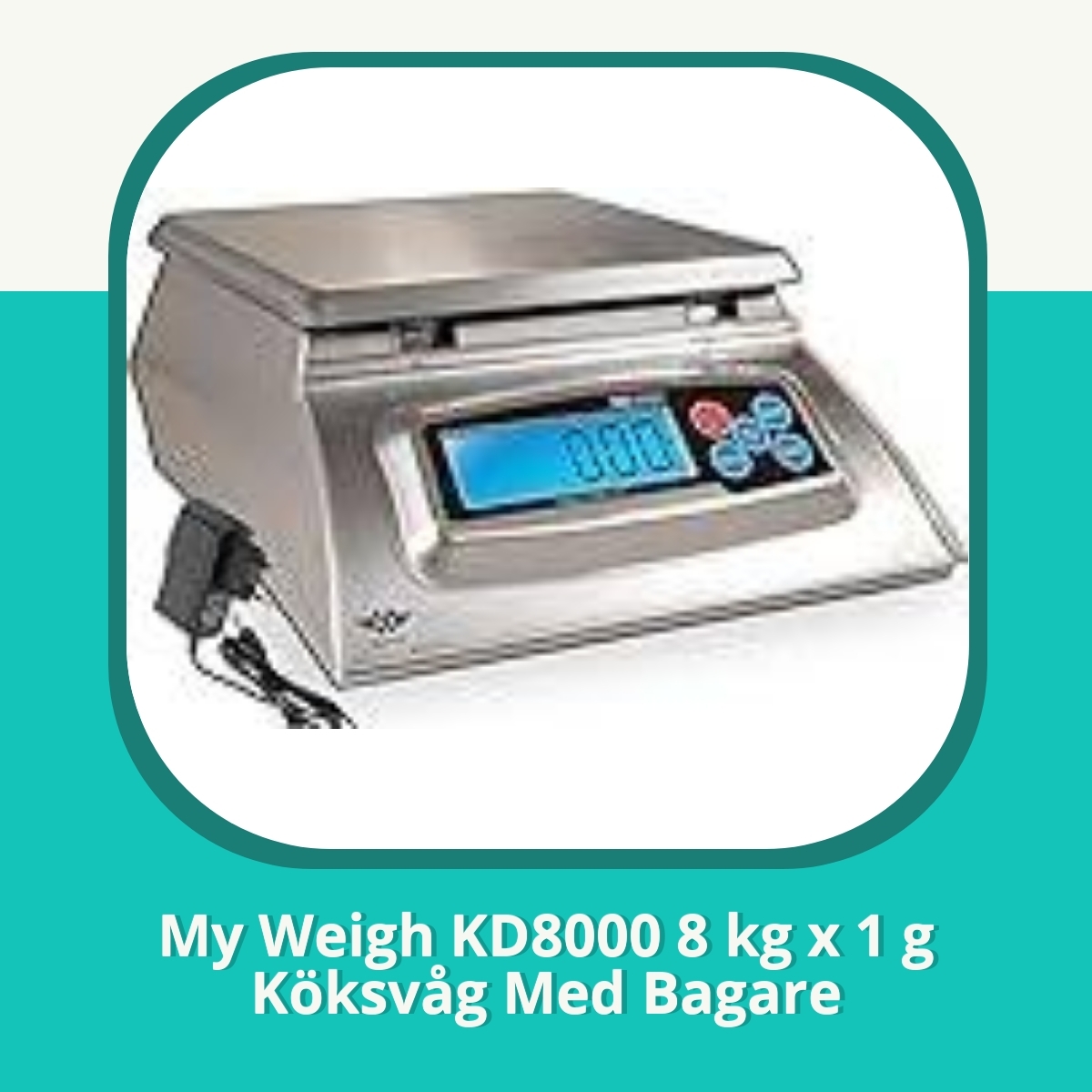 Recension af My Weigh KD8000 8 kg x 1 g Köksvåg Med Bagare