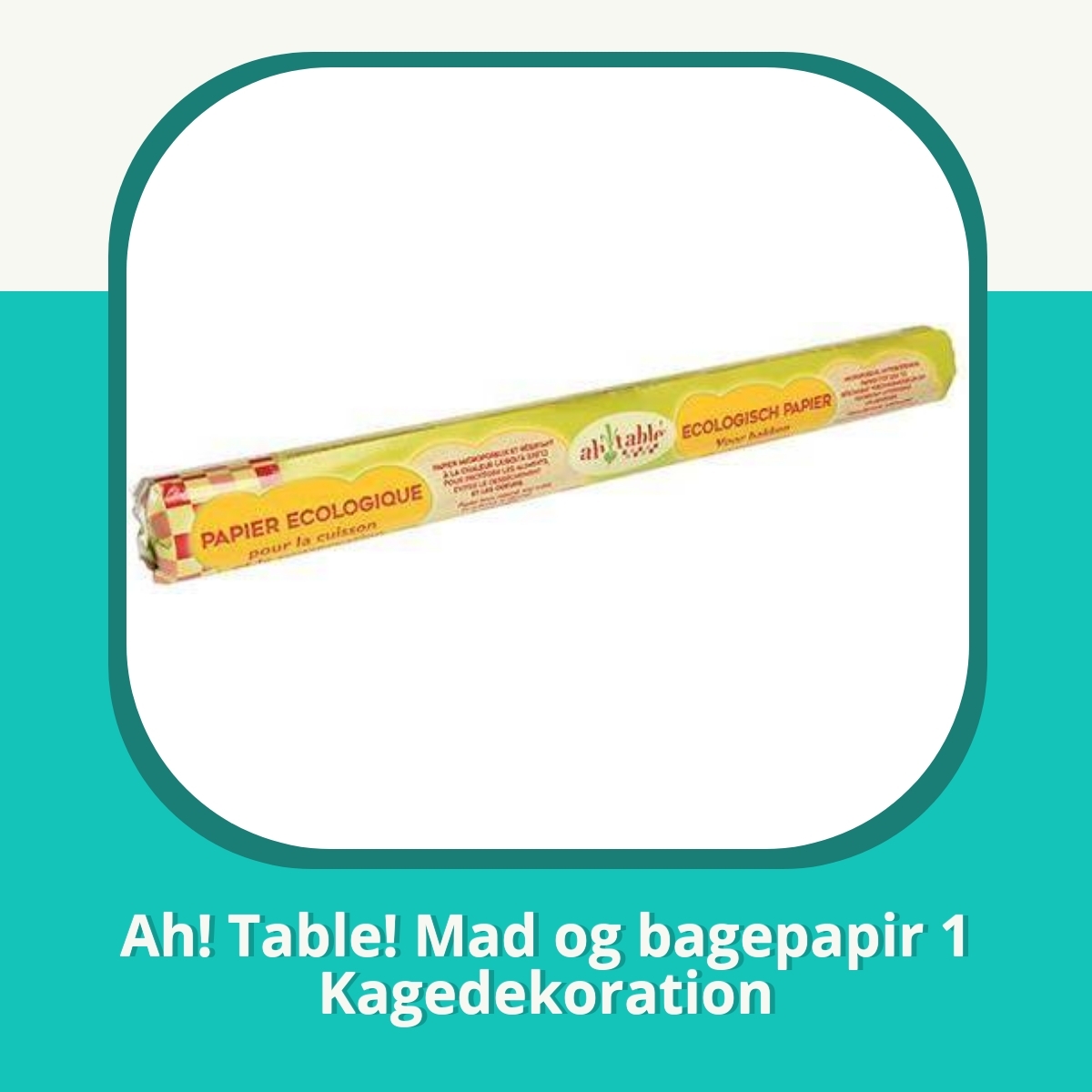 Anmeldelse af Ah! Table! Mad og bagepapir 1 Kagedekoration