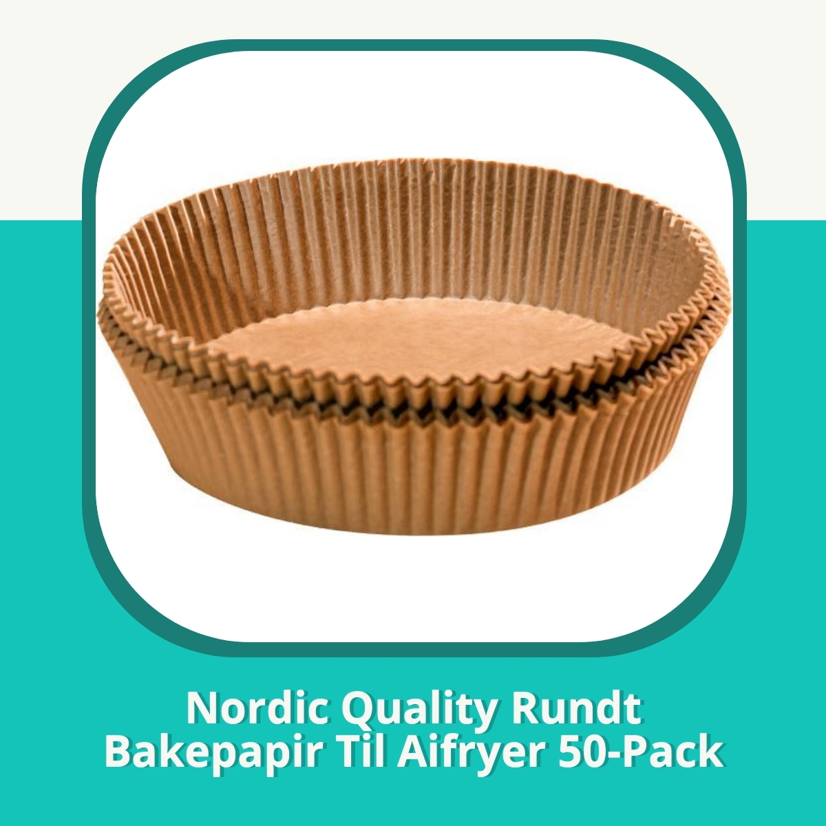 Anmeldelse Nordic Quality Rundt Bakepapir Til Aifryer 50-Pack