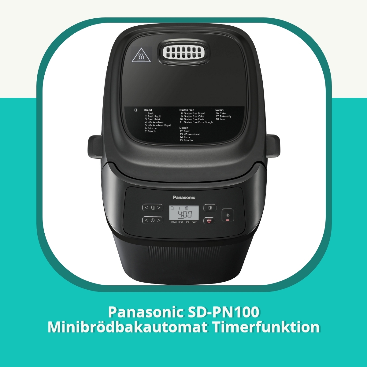 Recension af Panasonic SD-PN100 Minibrödbakautomat Timerfunktion