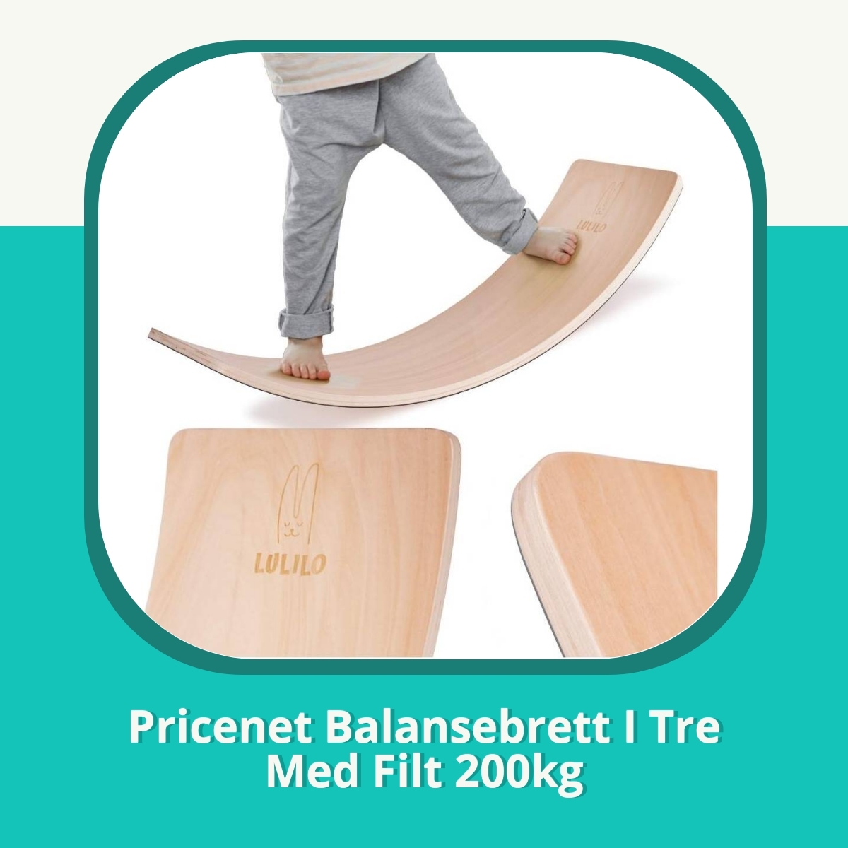 Anmeldelse af Pricenet Balansebrett I Tre Med Filt 200kg