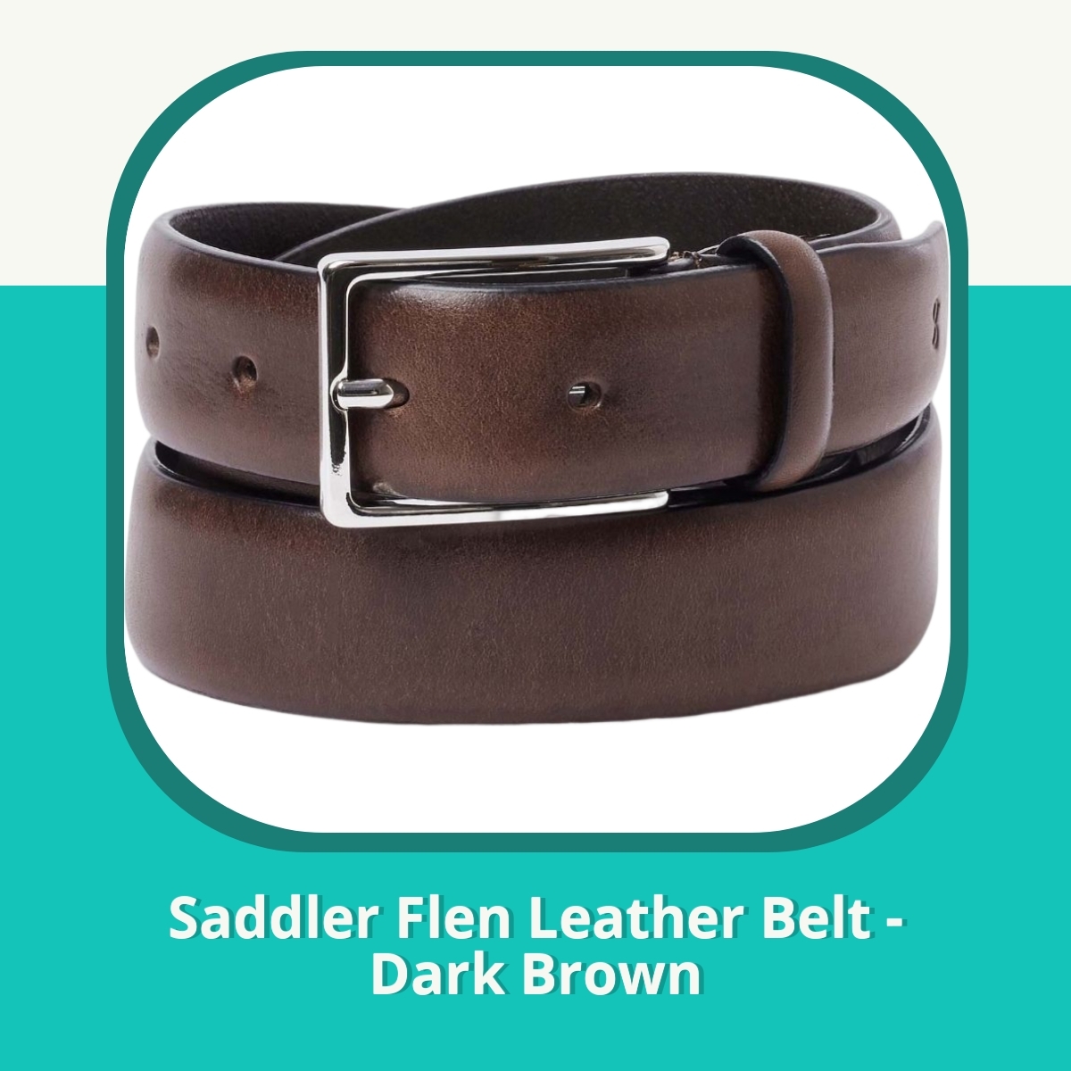 Recension af Saddler Flen Leather Belt - Dark Brown