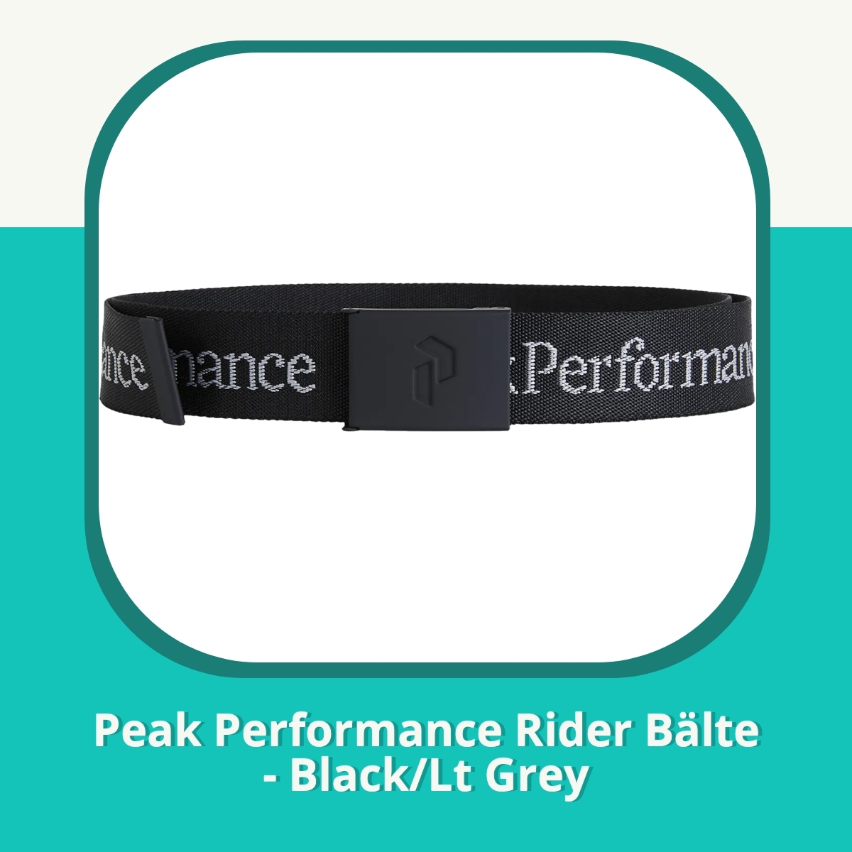 Recension af Peak Performance Rider Bälte - Black/Lt Grey