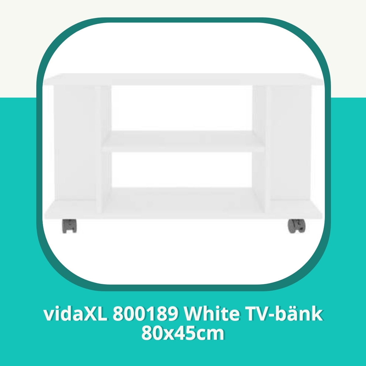 Recension af vidaXL 800189 White TV-bänk 80x45cm