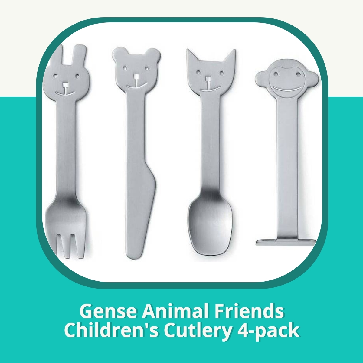Recension af Gense Animal Friends Children's Cutlery 4-pack