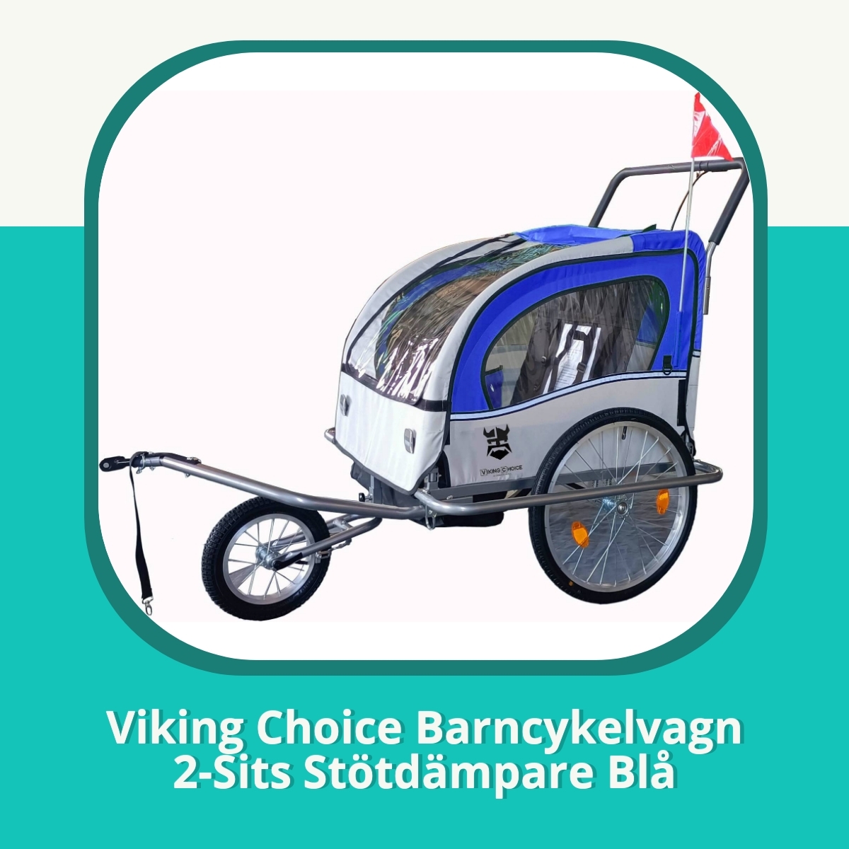 Recension Viking Choice Barncykelvagn 2-Sits Stötdämpare Blå