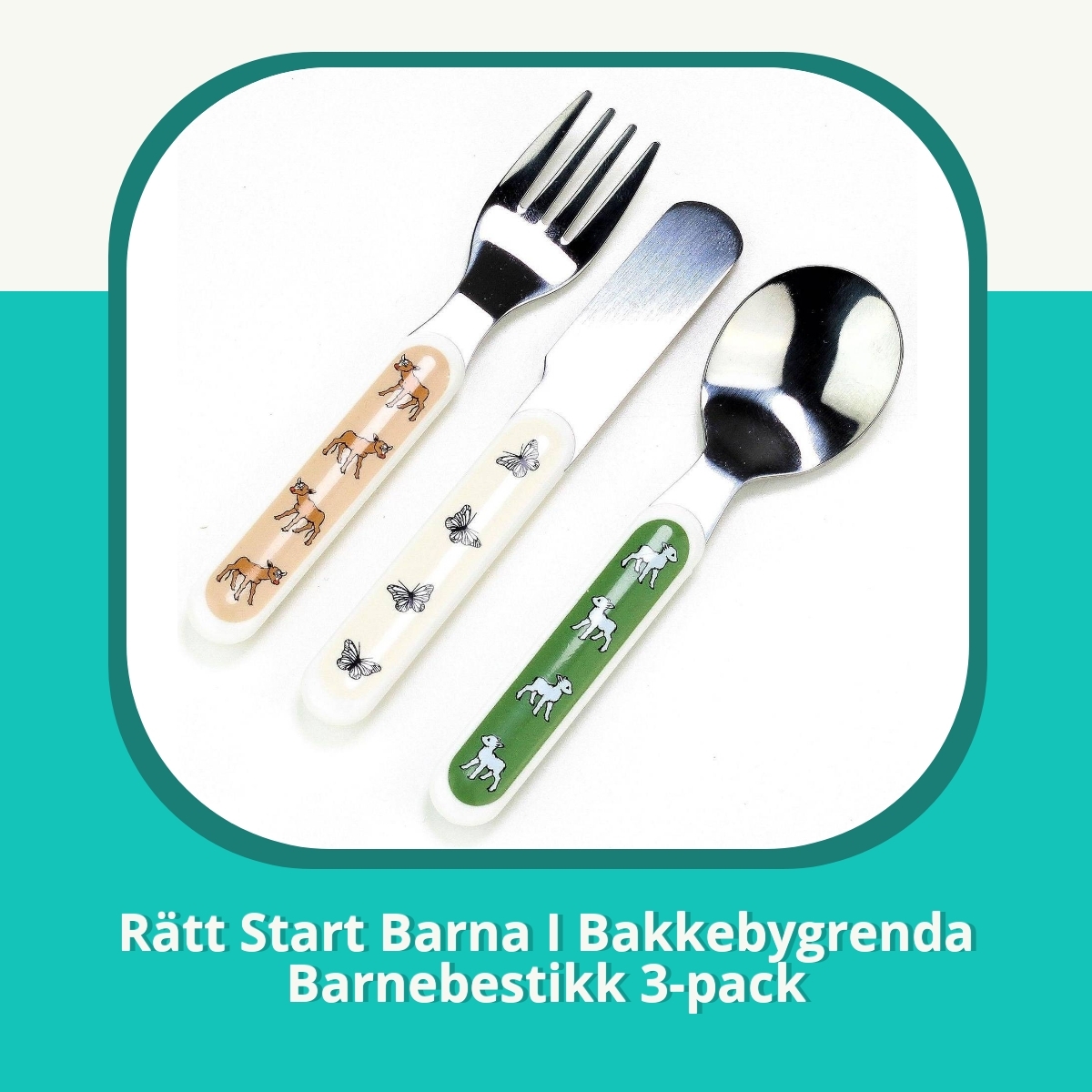 Anmeldelse af Rätt Start Barna I Bakkebygrenda Barnebestikk 3-pack