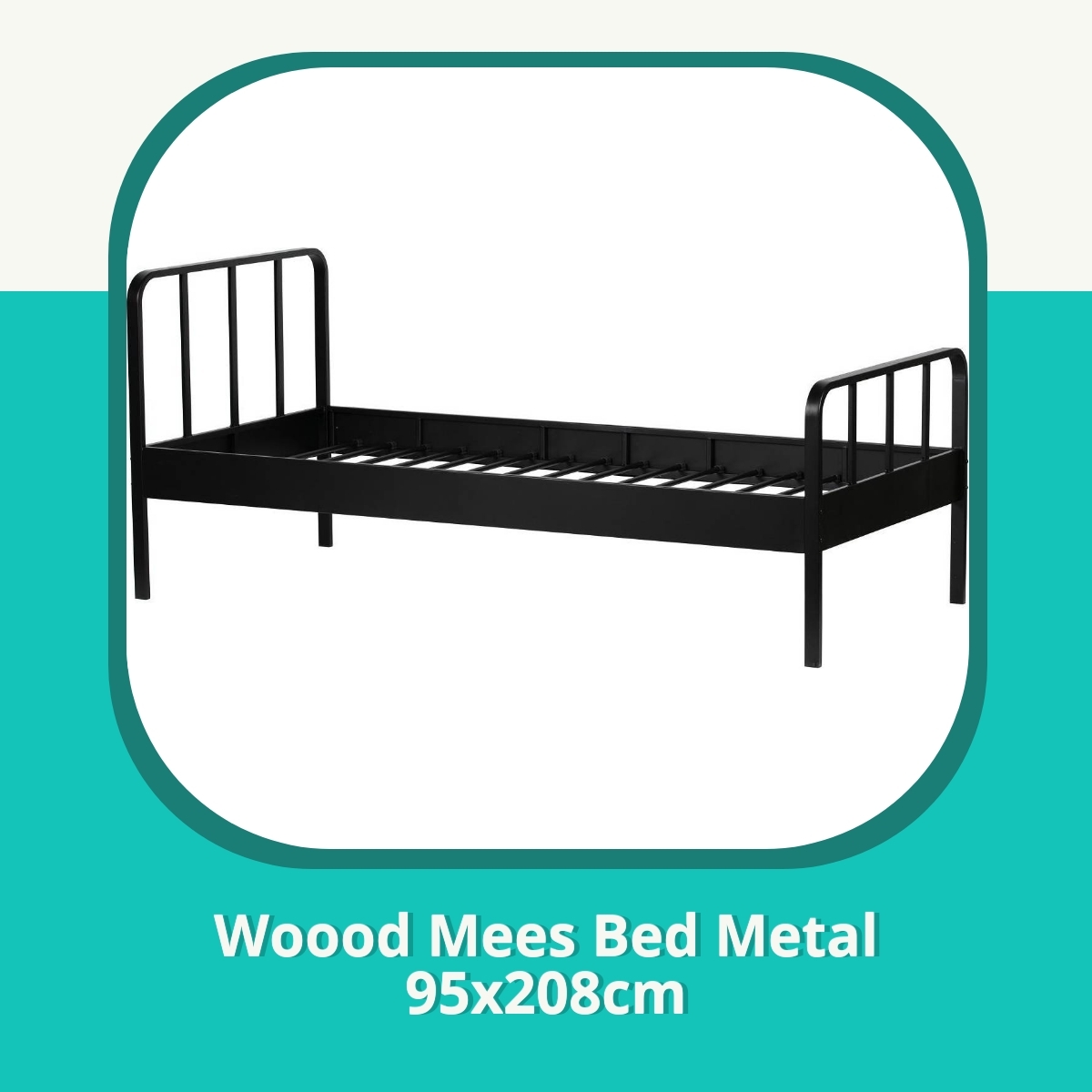 Anmeldelse af Woood Mees Bed Metal 95x208cm