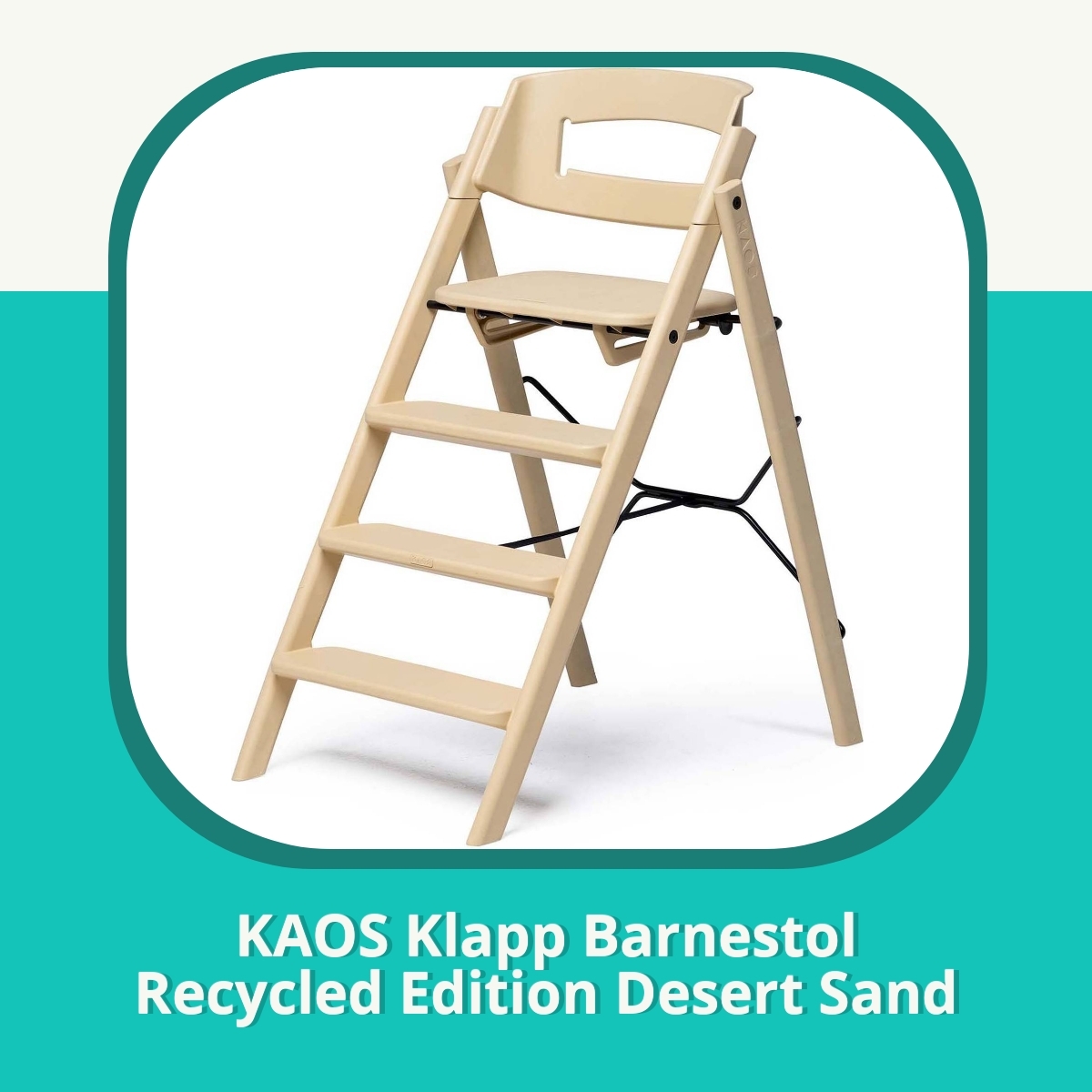 Anmeldelse af KAOS Klapp Barnestol Recycled Edition Desert Sand