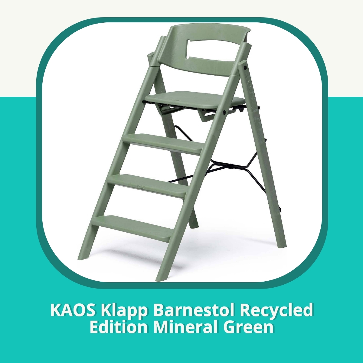 Anmeldelse af KAOS Klapp Barnestol Recycled Edition Mineral Green