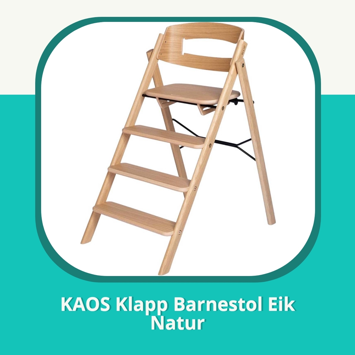 Anmeldelse af KAOS Klapp Barnestol Eik Natur