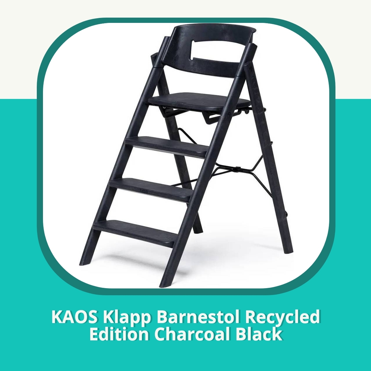 Anmeldelse af KAOS Klapp Barnestol Recycled Edition Charcoal Black