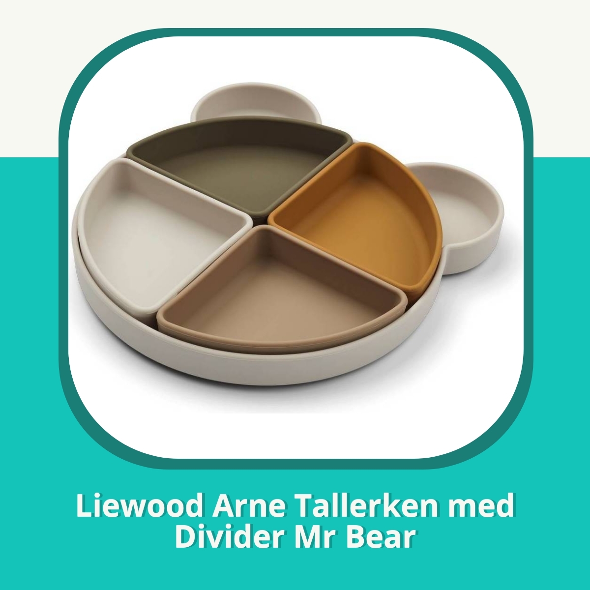 Anmeldelse af Liewood Arne Tallerken med Divider Mr Bear
