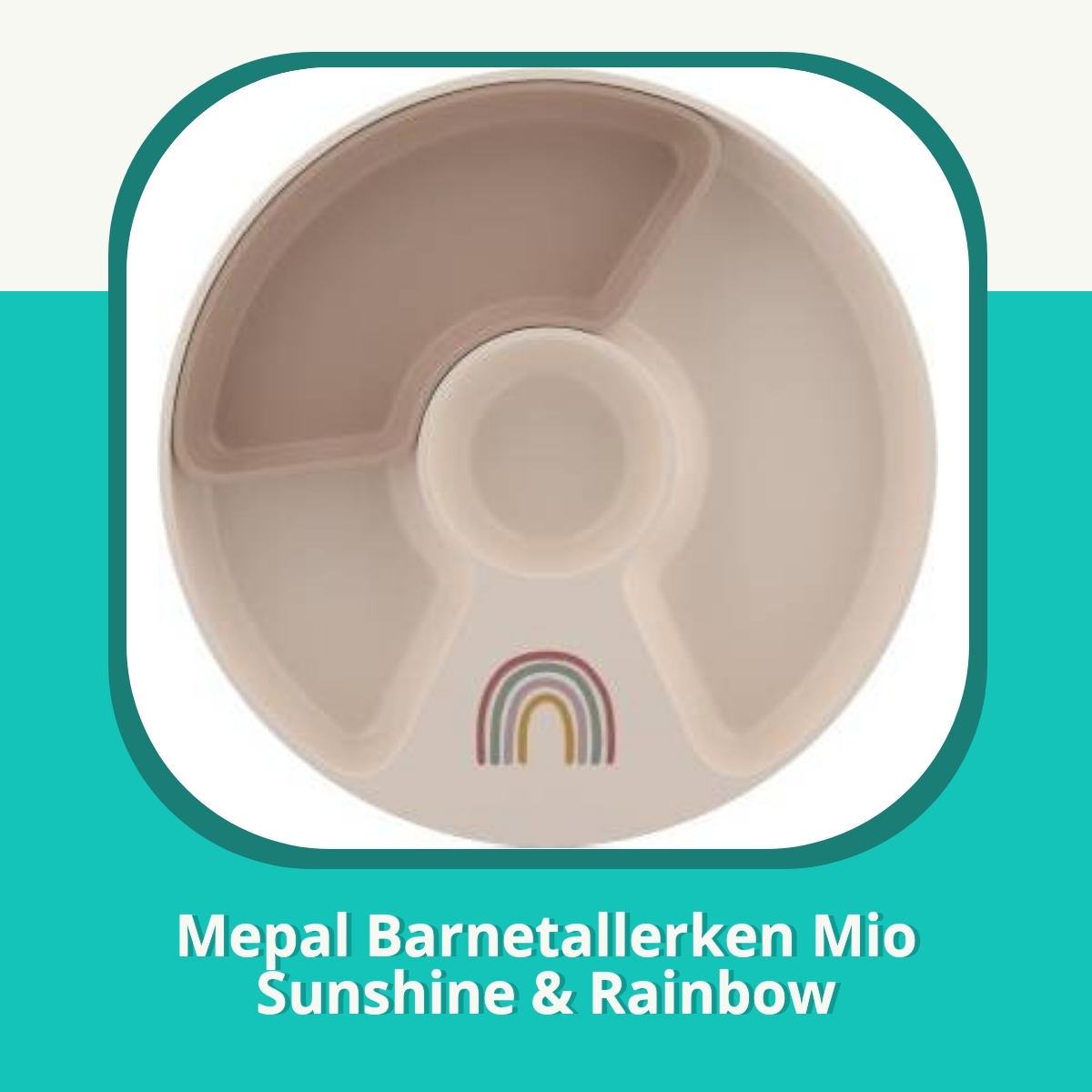 Anmeldelse Mepal Barnetallerken Mio Sunshine & Rainbow