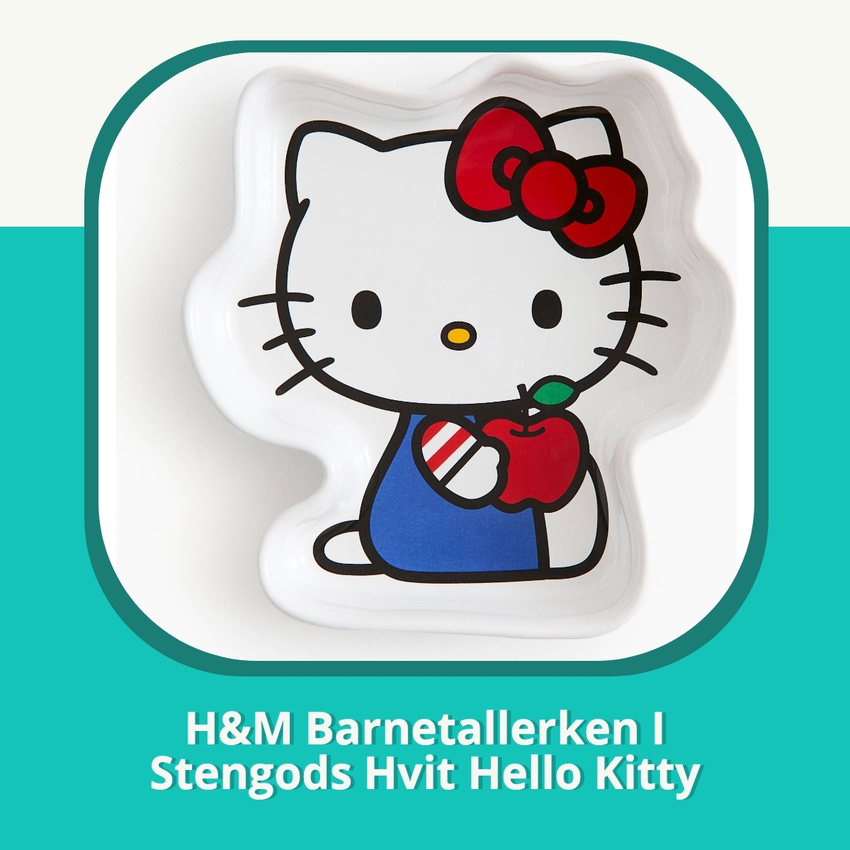 Anmeldelse af H&M Barnetallerken I Stengods Hvit Hello Kitty