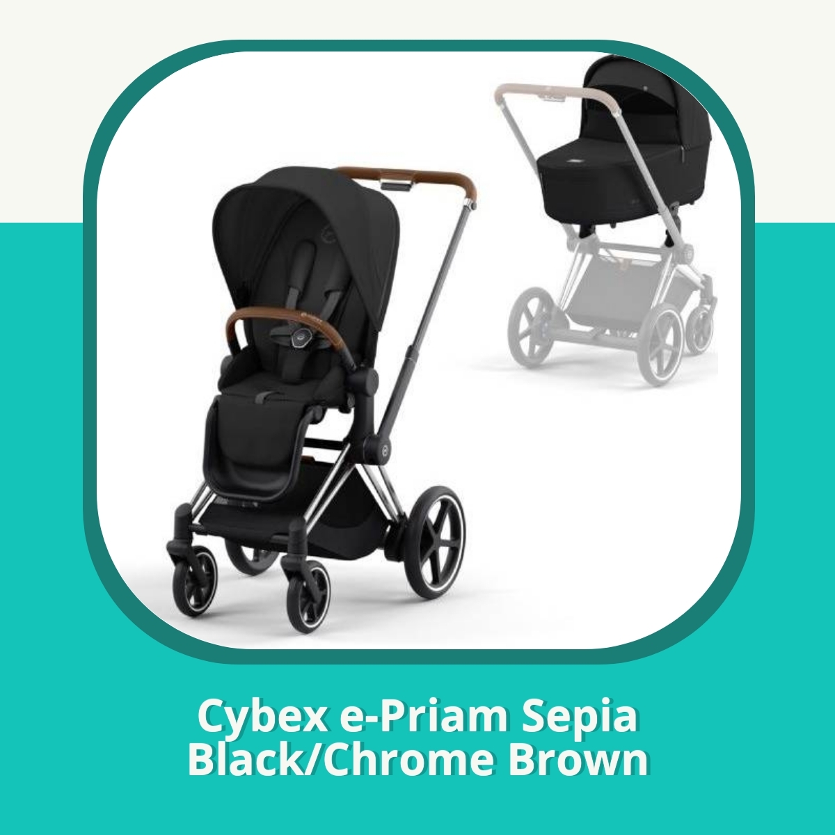 Anmeldelse af Cybex e-Priam Sepia Black/Chrome Brown