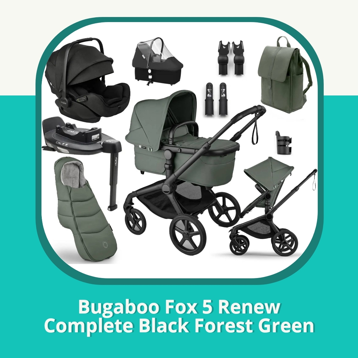 Anmeldelse af Bugaboo Fox 5 Renew Complete Black Forest Green