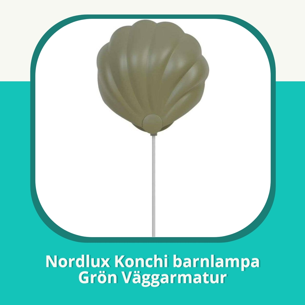 Recension af Nordlux Konchi barnlampa Grön Väggarmatur
