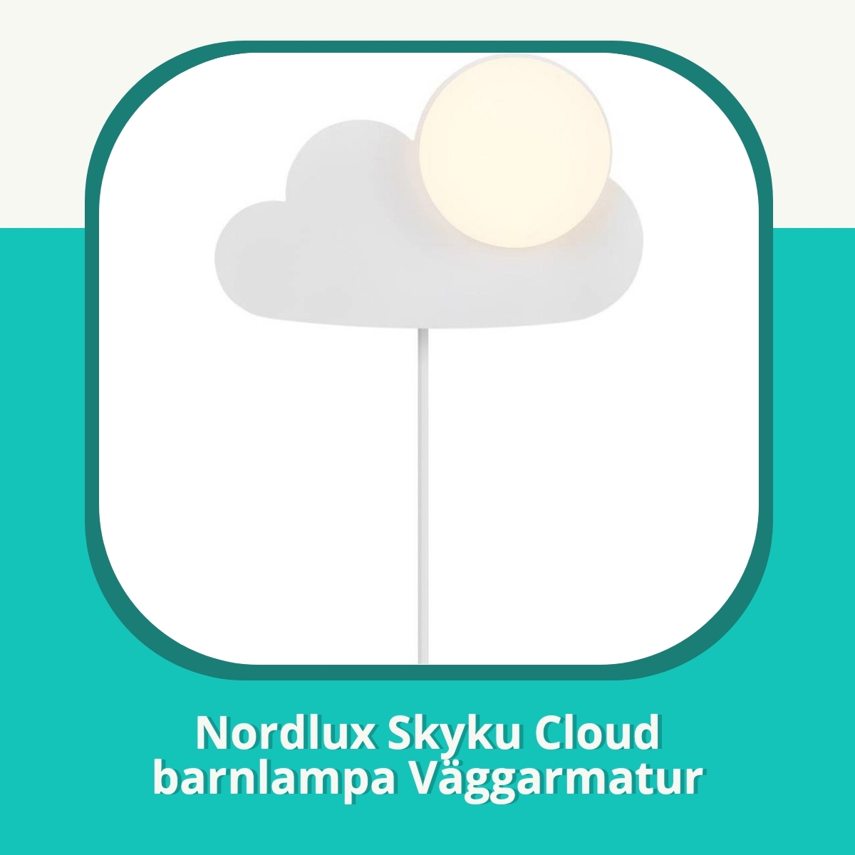 Recension af Nordlux Skyku Cloud barnlampa Väggarmatur