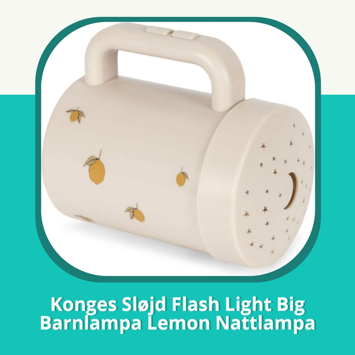 Recension af Konges Sløjd Flash Light Big Barnlampa Lemon Nattlampa