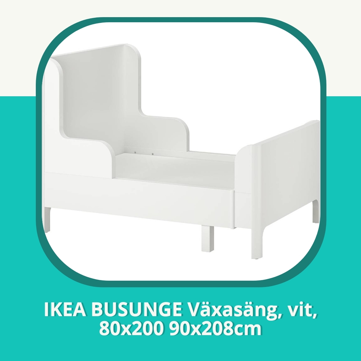 Recension IKEA BUSUNGE Växasäng, vit, 80x200 90x208cm