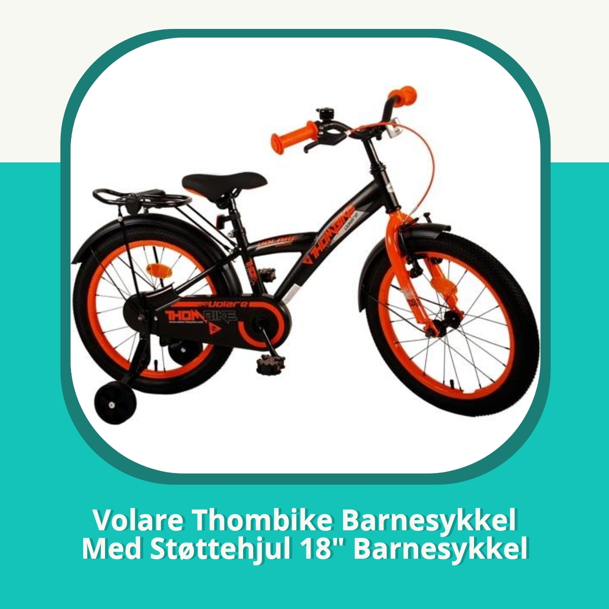 Anmeldelse af Volare Thombike Barnesykkel Med Støttehjul 18