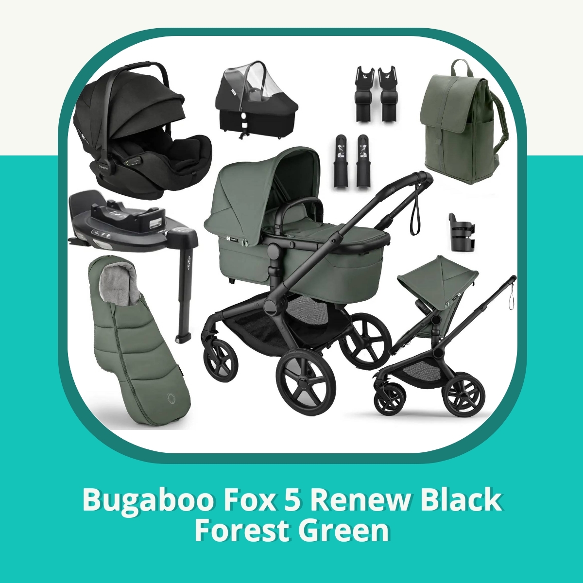 Recension af Bugaboo Fox 5 Renew Black Forest Green