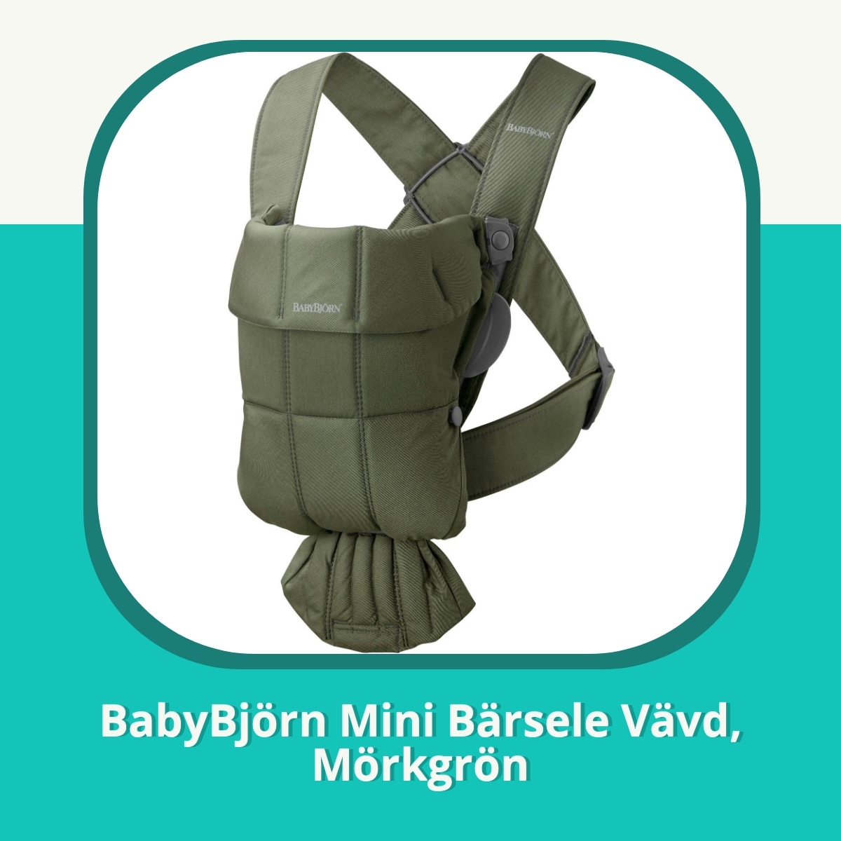 Recension af BabyBjörn Mini Bärsele Vävd, Mörkgrön
