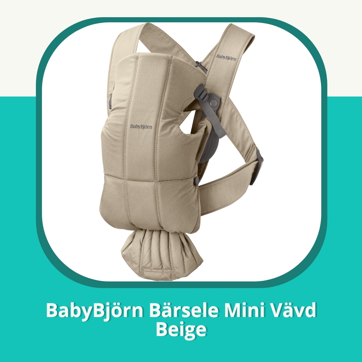 Recension af BabyBjörn Bärsele Mini Vävd Beige