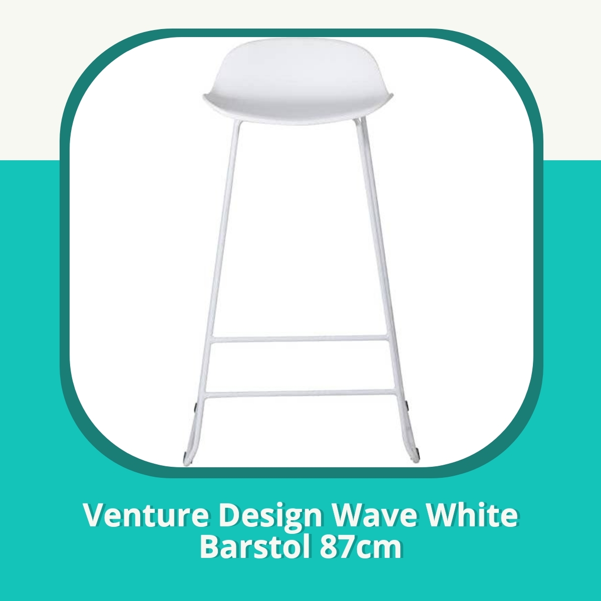 Recension af Venture Design Wave White Barstol 87cm