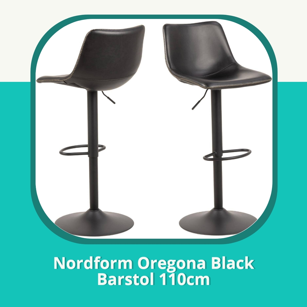 Anmeldelse af Nordform Oregona Black Barstol 110cm