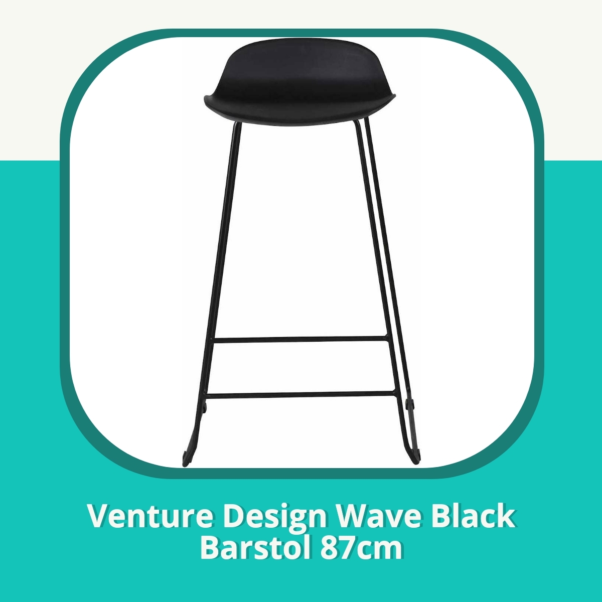 Recension af Venture Design Wave Black Barstol 87cm