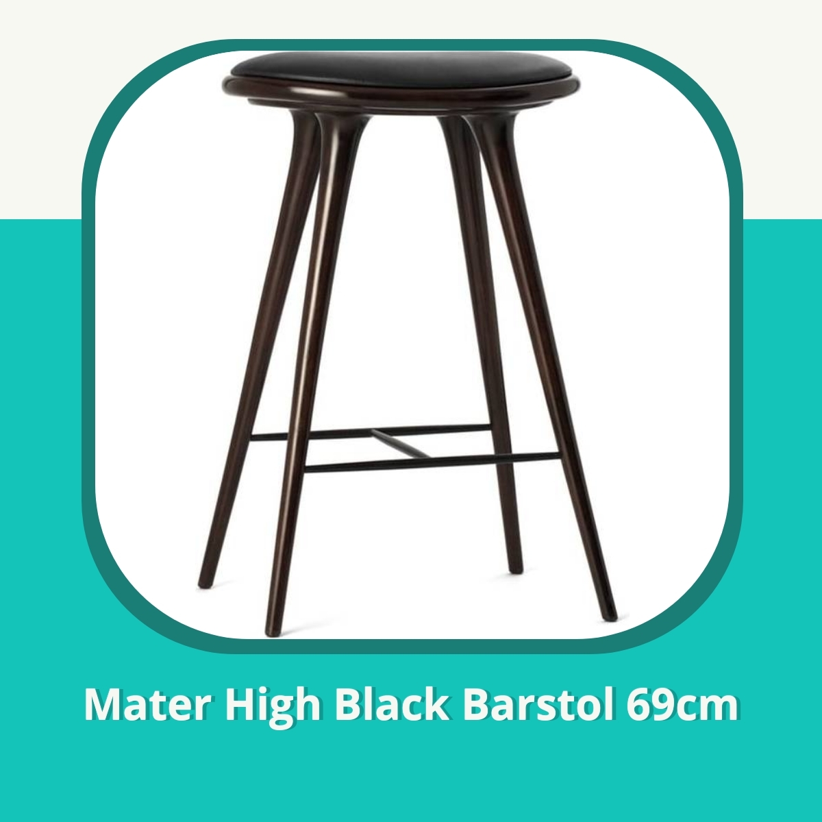 Anmeldelse af Mater High Black Barstol 69cm