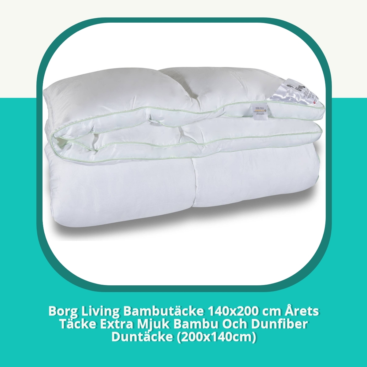 Recension af Borg Living Bambutäcke 140x200 cm Årets Täcke Extra Mjuk Bambu Och Dunfiber Duntäcke (200x140cm)