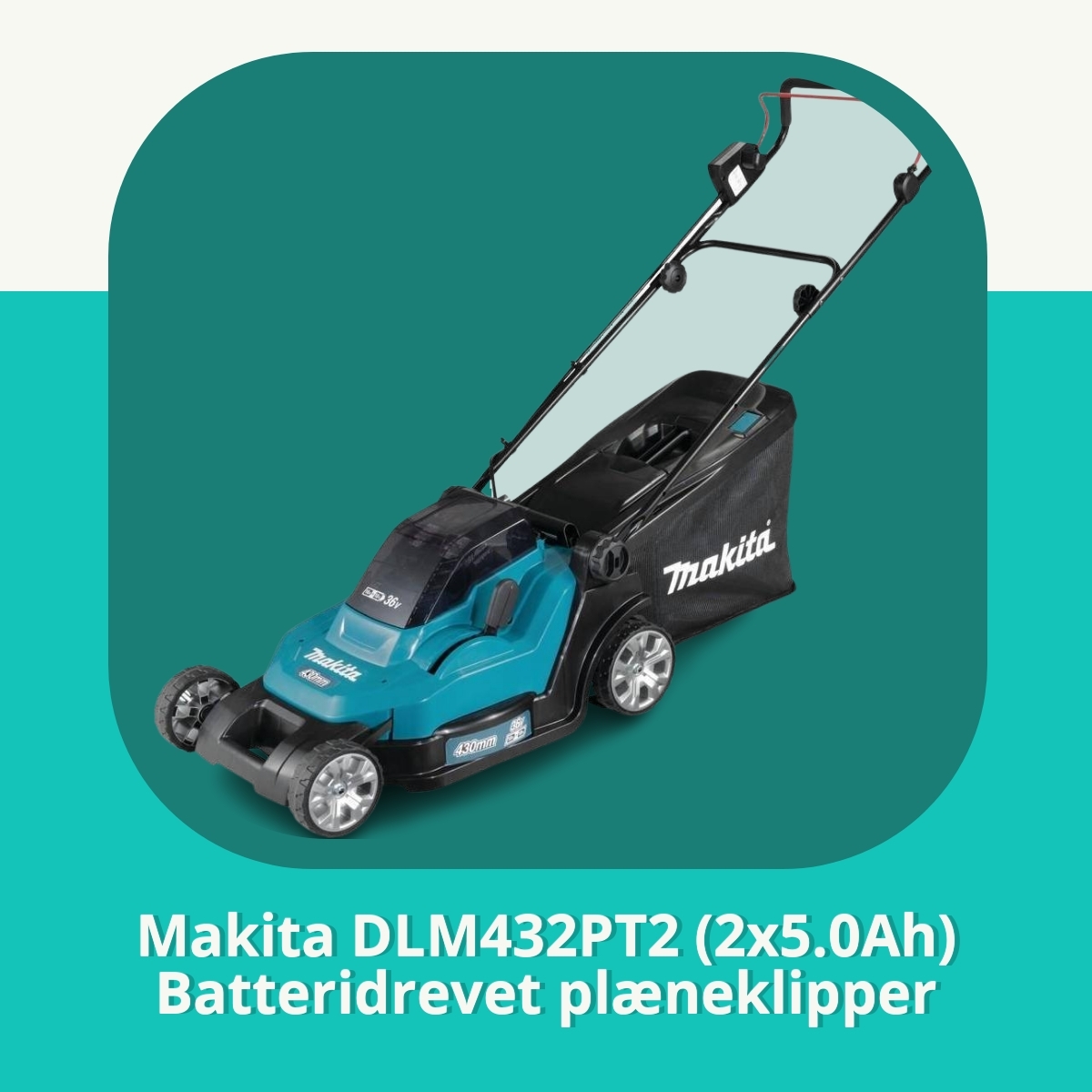 Anmeldelse af Makita DLM432PT2 (2x5.0Ah) Batteridrevet plæneklipper