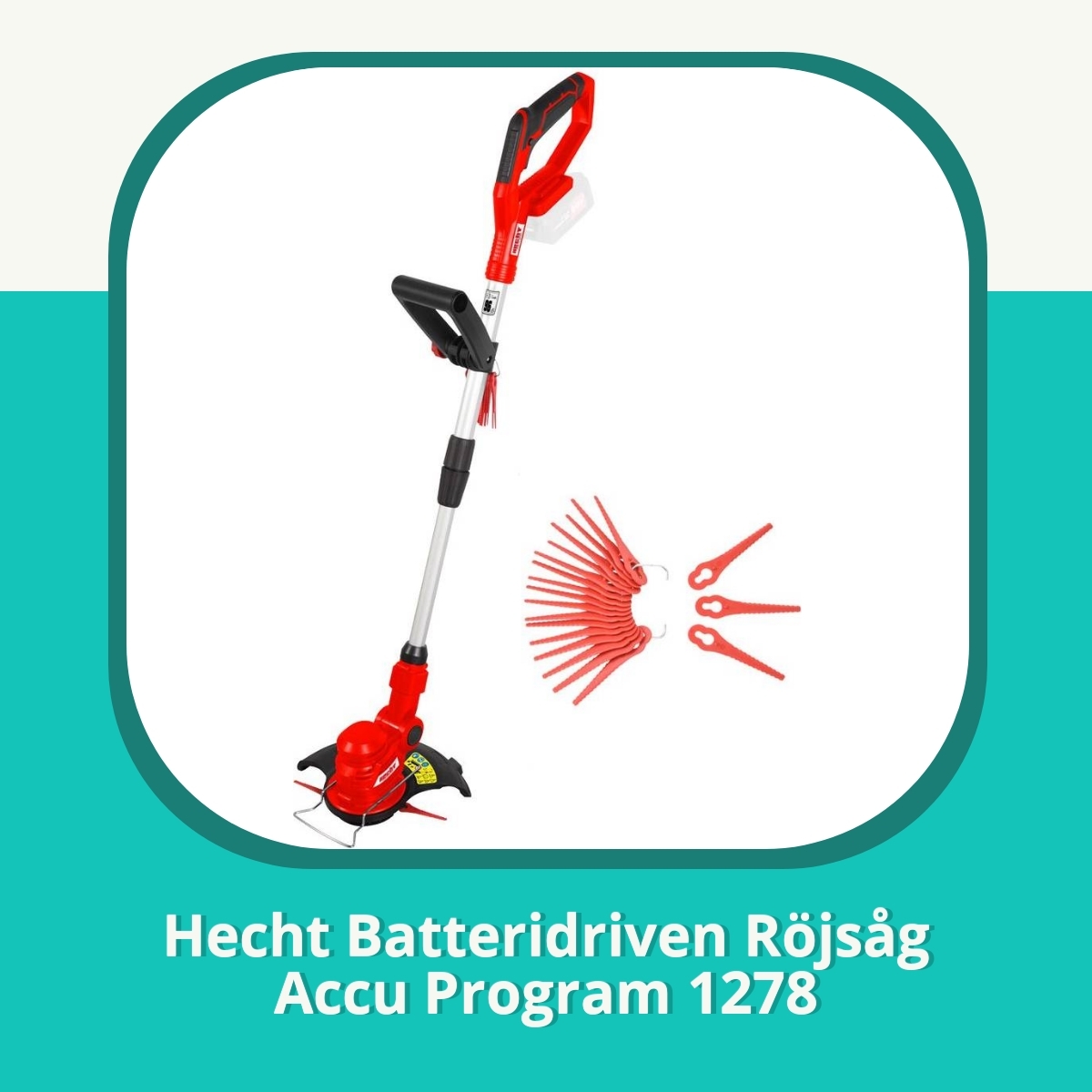 Recension af Hecht Batteridriven Röjsåg Accu Program 1278