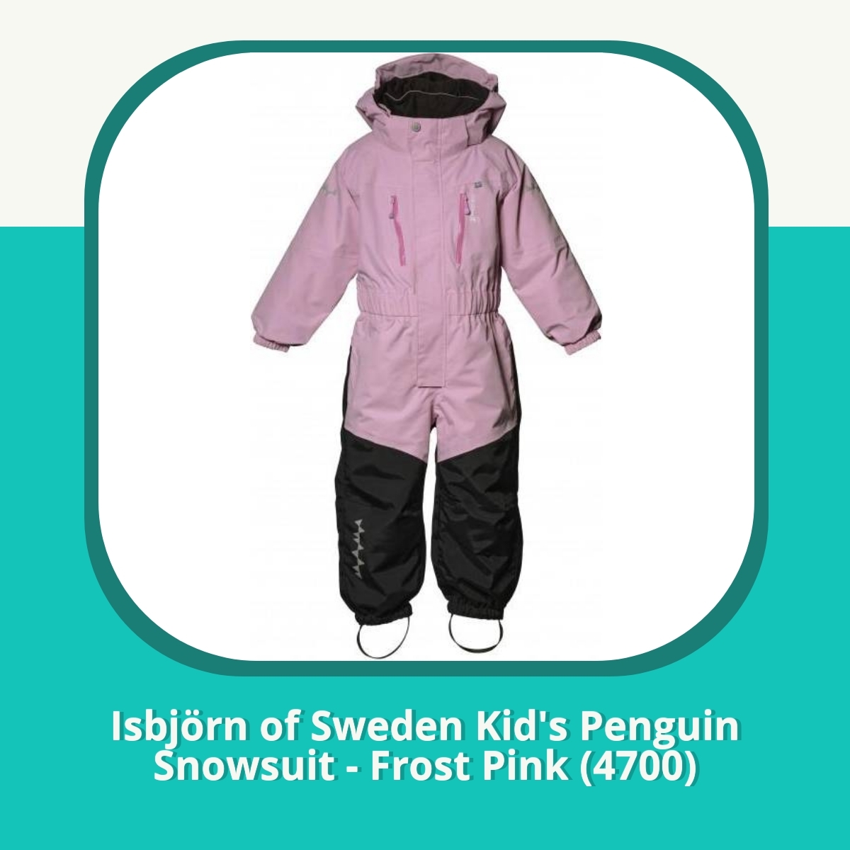 Recension Isbjörn of Sweden Kid's Penguin Snowsuit - Frost Pink (4700)
