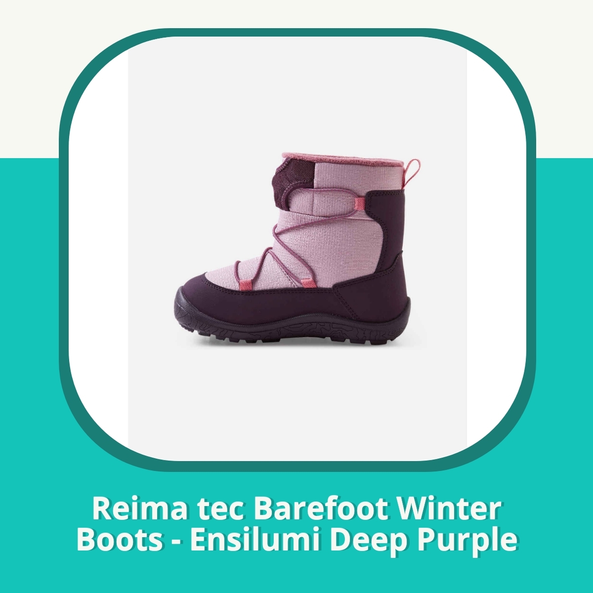Recension af Reima tec Barefoot Winter Boots - Ensilumi Deep Purple