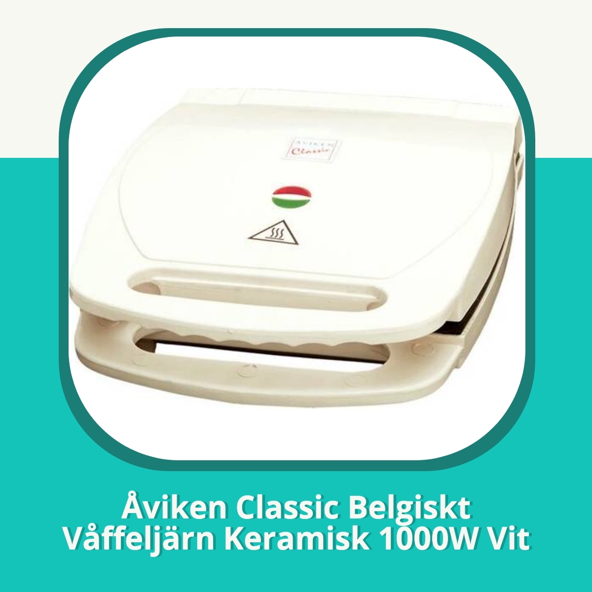Recension af Åviken Classic Belgiskt Våffeljärn Keramisk 1000W Vit