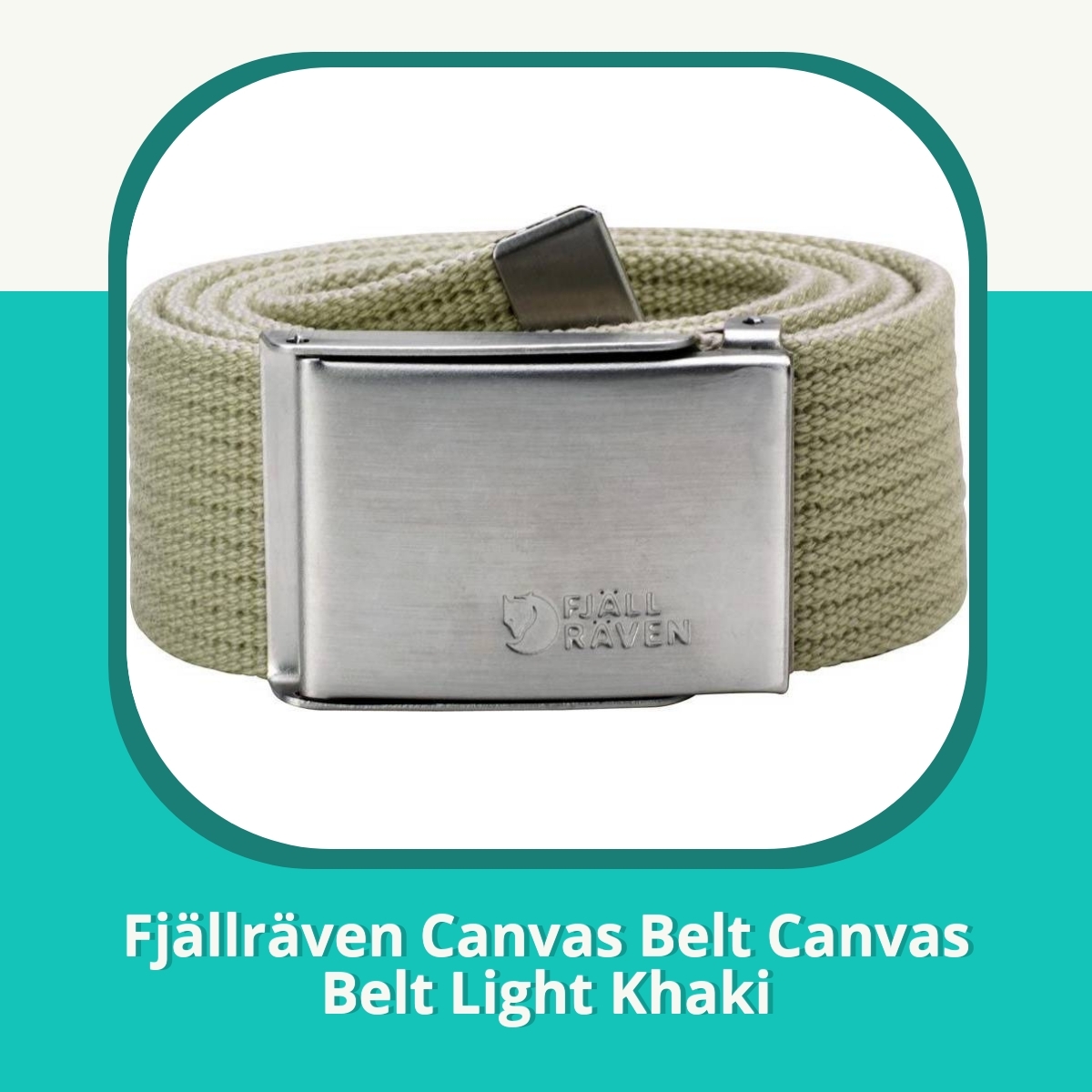 Anmeldelse af Fjällräven Canvas Belt Canvas Belt Light Khaki