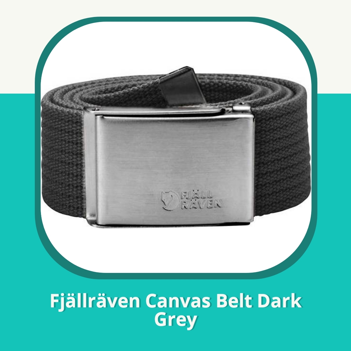 Anmeldelse af Fjällräven Canvas Belt Dark Grey