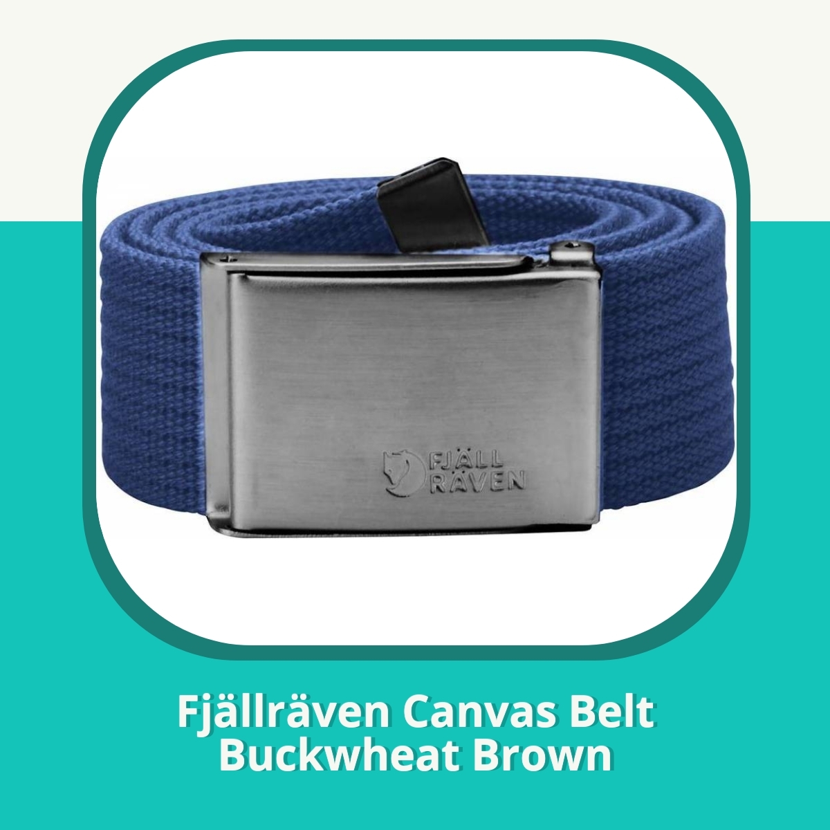 Anmeldelse af Fjällräven Canvas Belt Buckwheat Brown