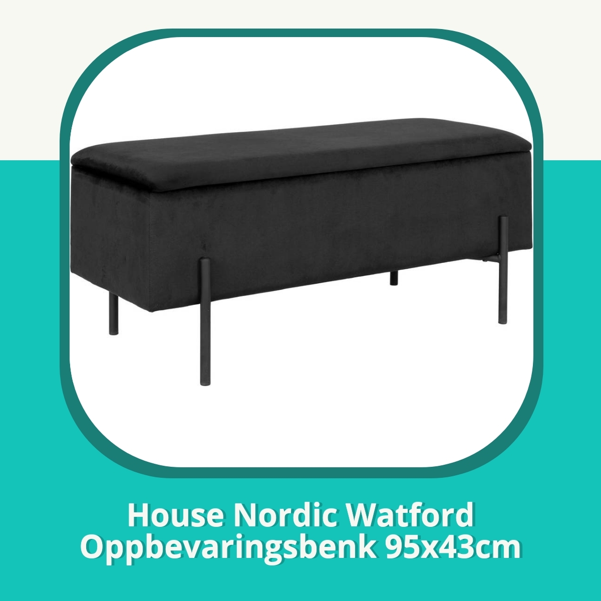 Anmeldelse af House Nordic Watford Oppbevaringsbenk 95x43cm