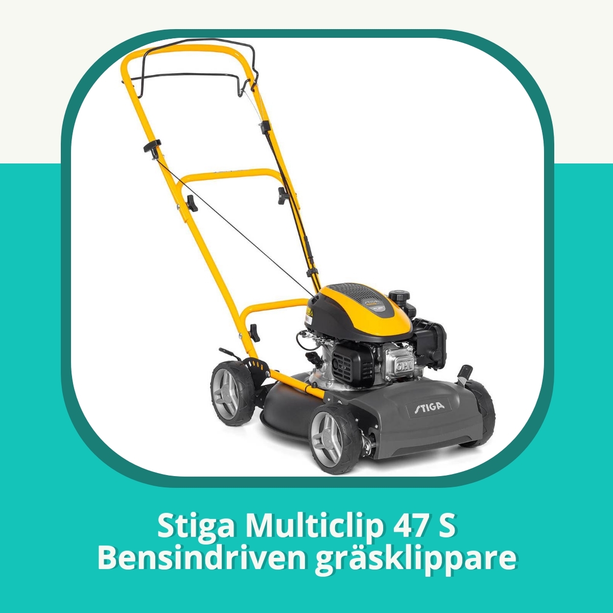 Recension af Stiga Multiclip 47 S Bensindriven gräsklippare